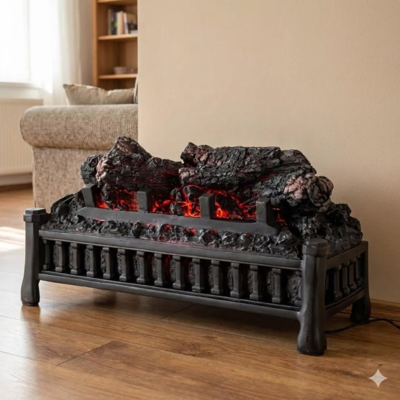 Elektrická krbová vložka Termofol TF-EF-1300 (Bez funkce ohřevu.)