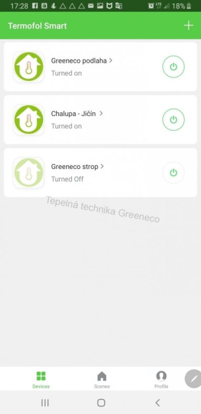 Digitální pokojový termostat TF-WiFi - Barva: Černá
