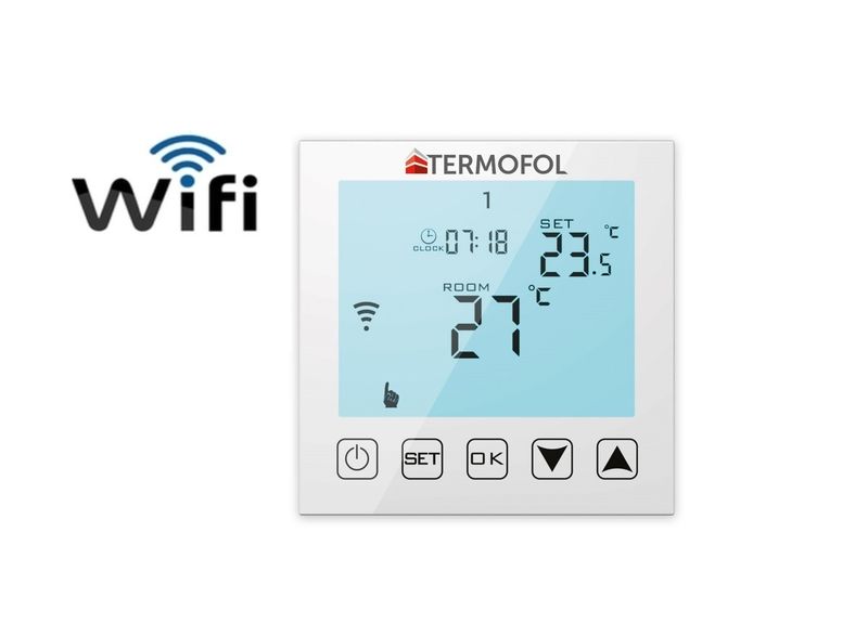 Digitální pokojový termostat TF-WiFi - Barva: Černá