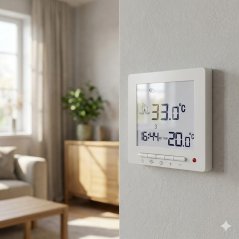 Manuální nadomítkový pokojový termostat TF-H2