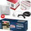 WiFi -H6 -Topná rohož (instalační set) H6 - různé varianty - Barva rámu termostatu: Bílá, Výkon a rozměry: 1050 W / 7 m2