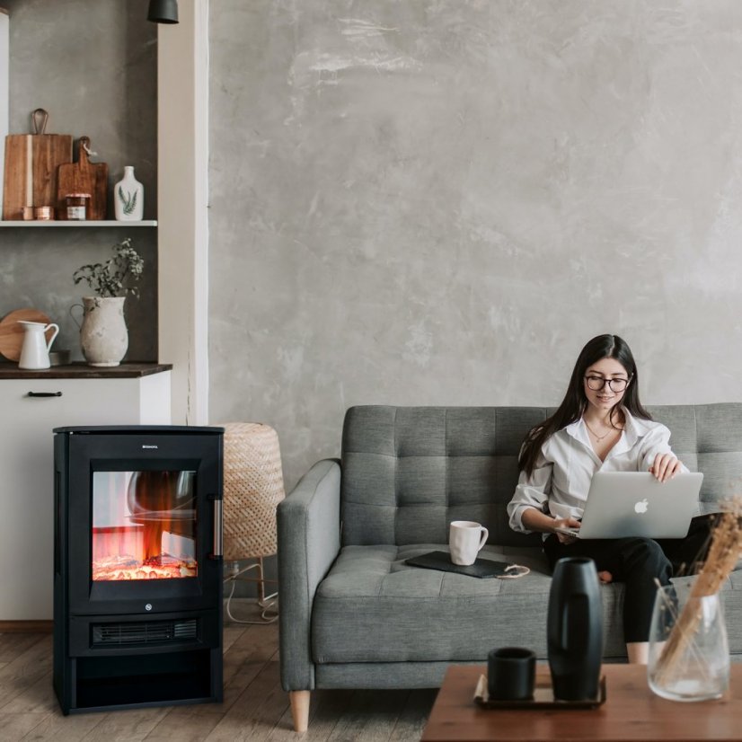 Elektrický krb Termofol LED-EF-1327-10 (Výkon ohřevu 900 - 1800W)