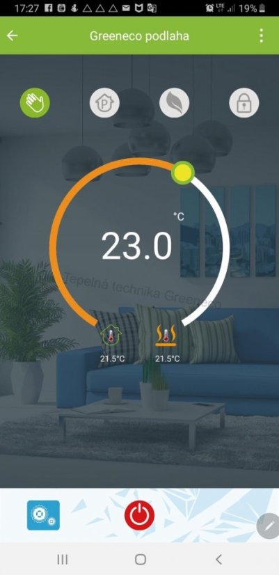 Digitální pokojový termostat TF-WiFi - Barva: Černá