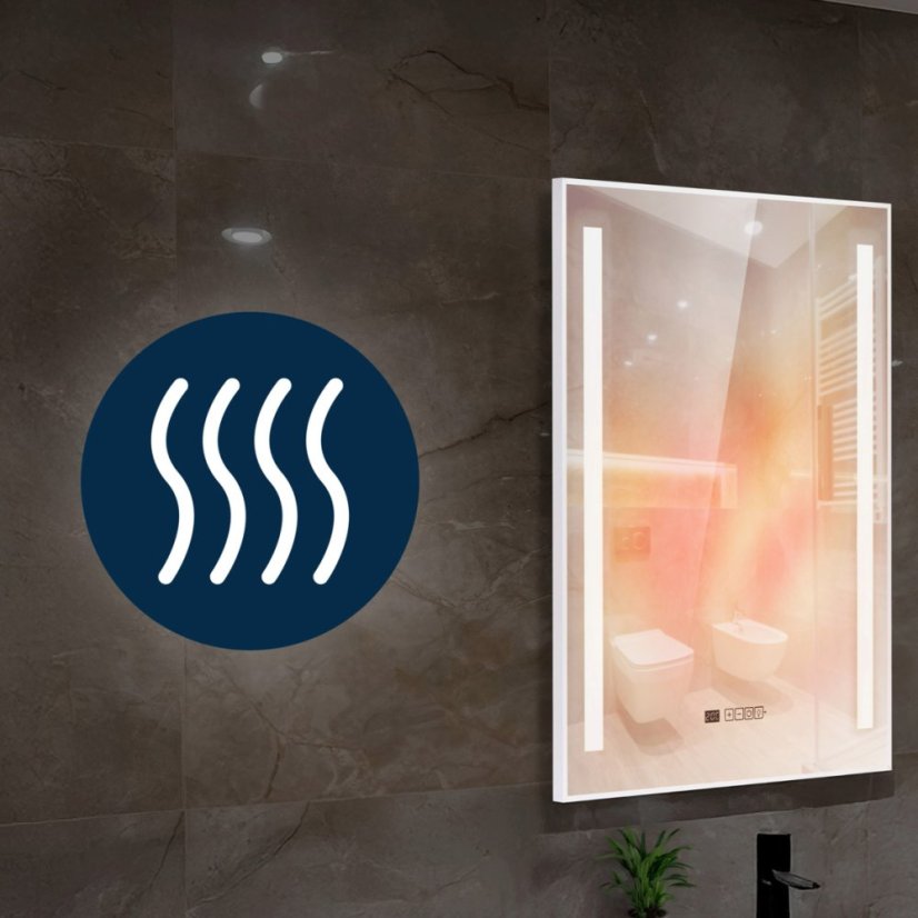 Infrapanel se zrcadlem a vestavěným LED osvětlením 400W - WiFi