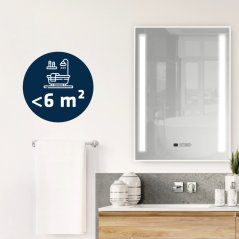 Infrapanel se zrcadlem a vestavěným LED osvětlením 400W - WiFi